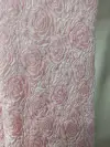 Rose-patterned bubble fabric composite fabric for clothing, accessories, pet supplies, bags and accessories Item Picture