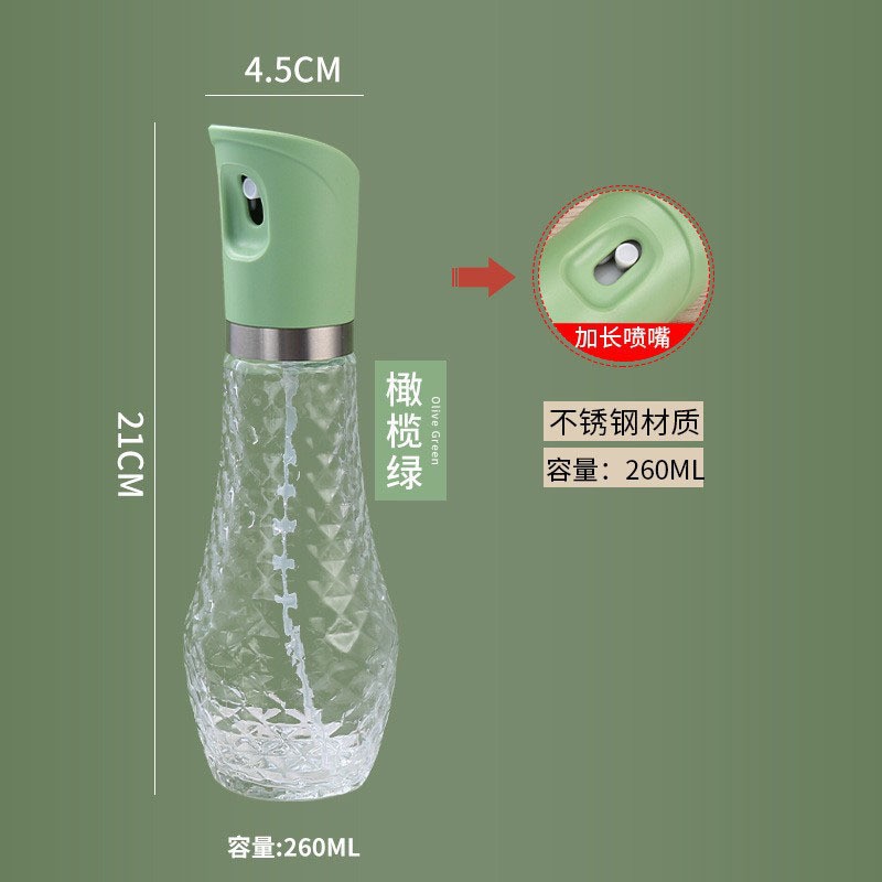 不锈钢喷油壶玻璃厨房家用消毒液瓶喷油瓶食用油喷壶喷雾瓶雾化器详情图6