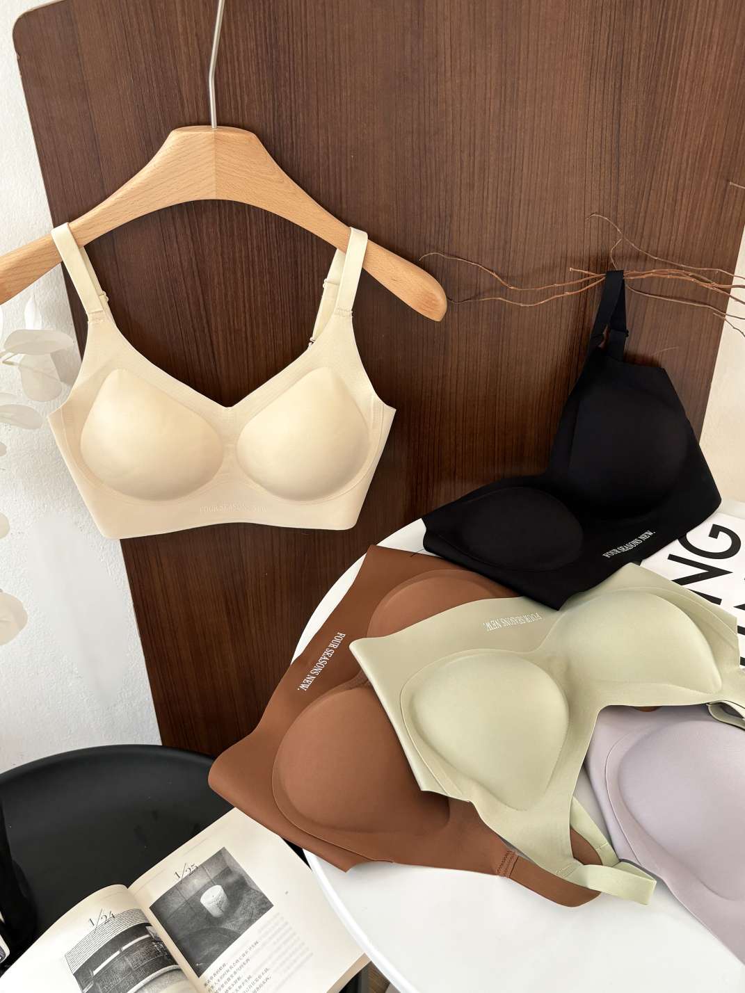 Comfortable and breathable women's underwear, soft and seamless, pure cotton, sexy bra, sports underwear, thin and versatile style detail image 11