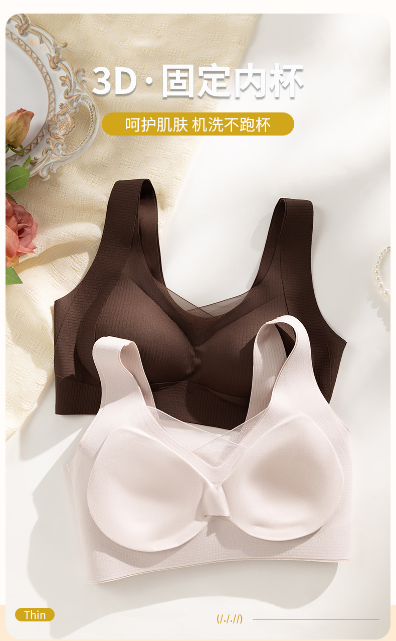 Comfortable and breathable women's lingerie, soft and wrinkle-free, thin and sexy lace lingerie set, new summer collection for women detail image 4