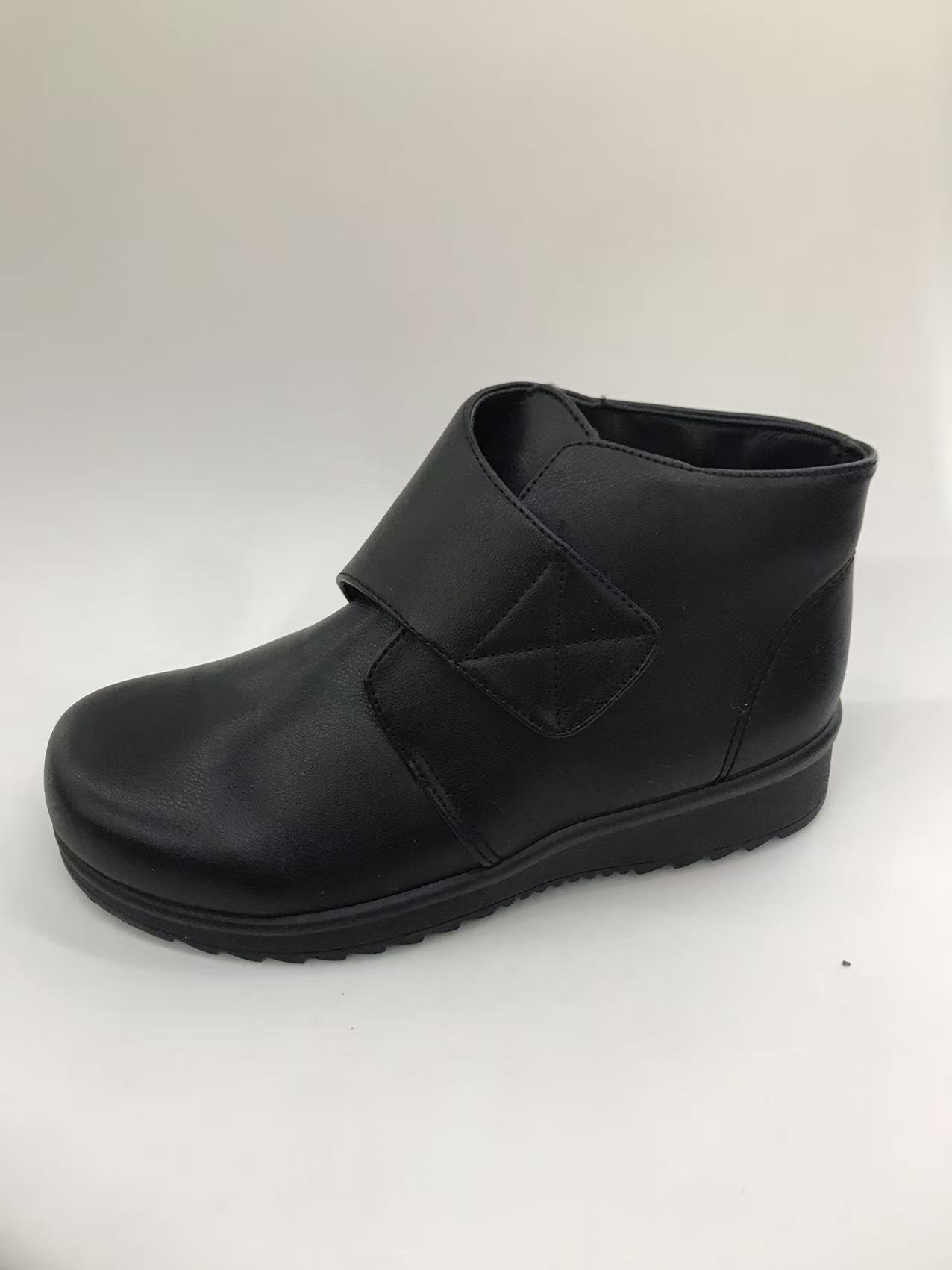 Ethnic style boots for women, spring and autumn long leather boots, ethnic style large-sized boots full figure