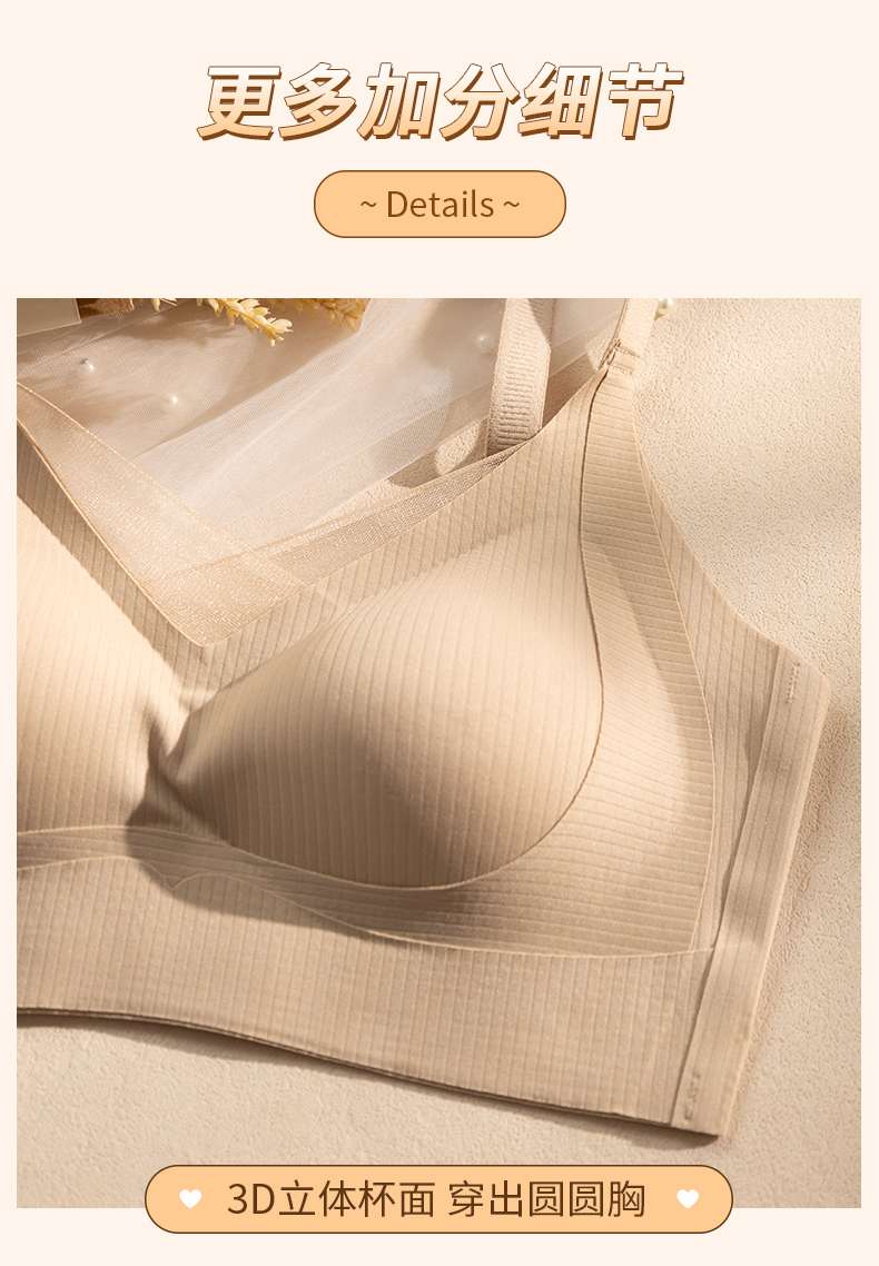 Comfortable and breathable women's underwear, soft without rims, thin and sexy lace basic underwear set, available in multiple colors detail image 12