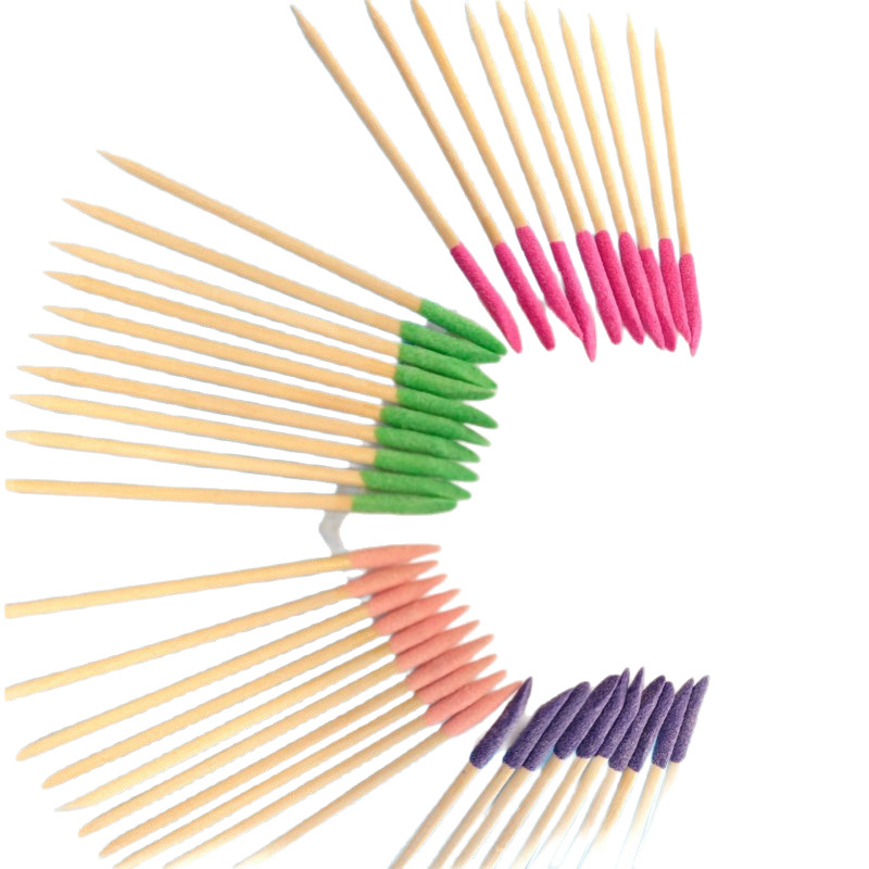 Best-selling nail polish, double-headed wooden stick, frosted dot drill stick, orange wood stick tool, multi-functional stick, sandblasting detail image 4