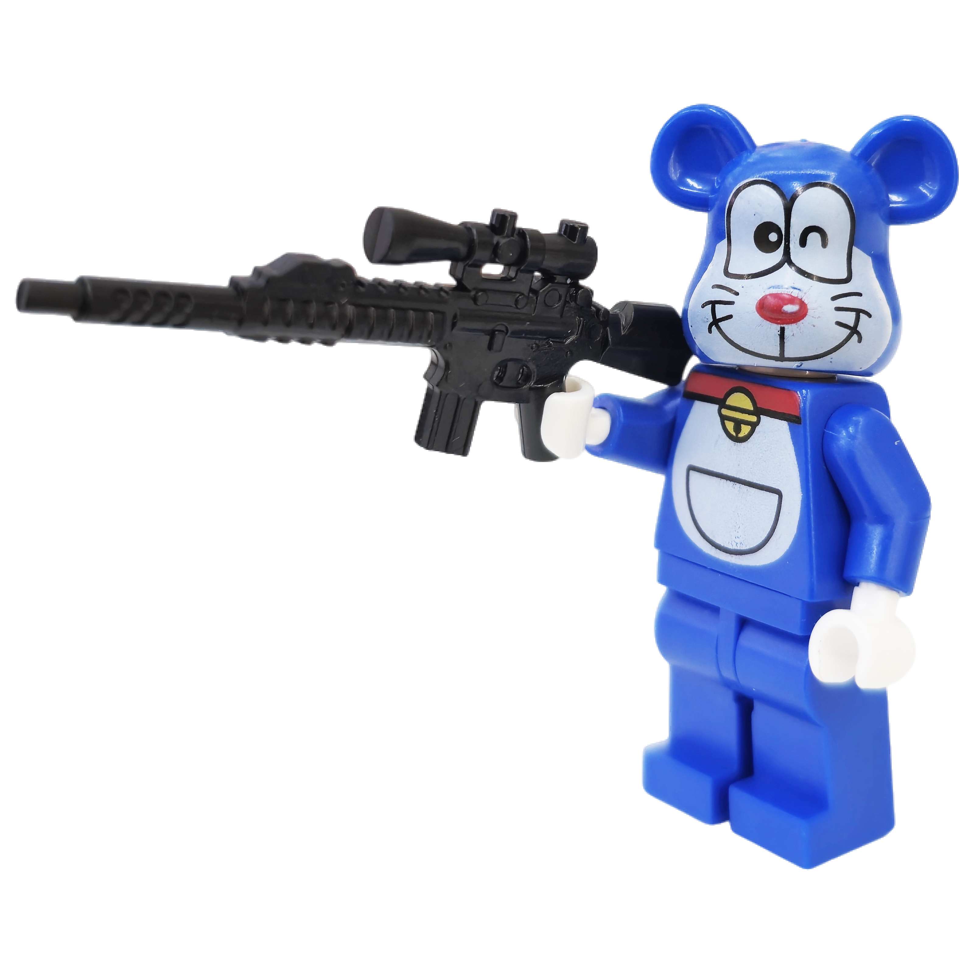 Violent Bear MiniFigure building blocks compatible with LEGO children's educational toys. Factory export wholesale with weapons. 1 yuan for 20 pieces. Doraemon, Spider-Man, Iron Man, Pikachu, Batman full figure