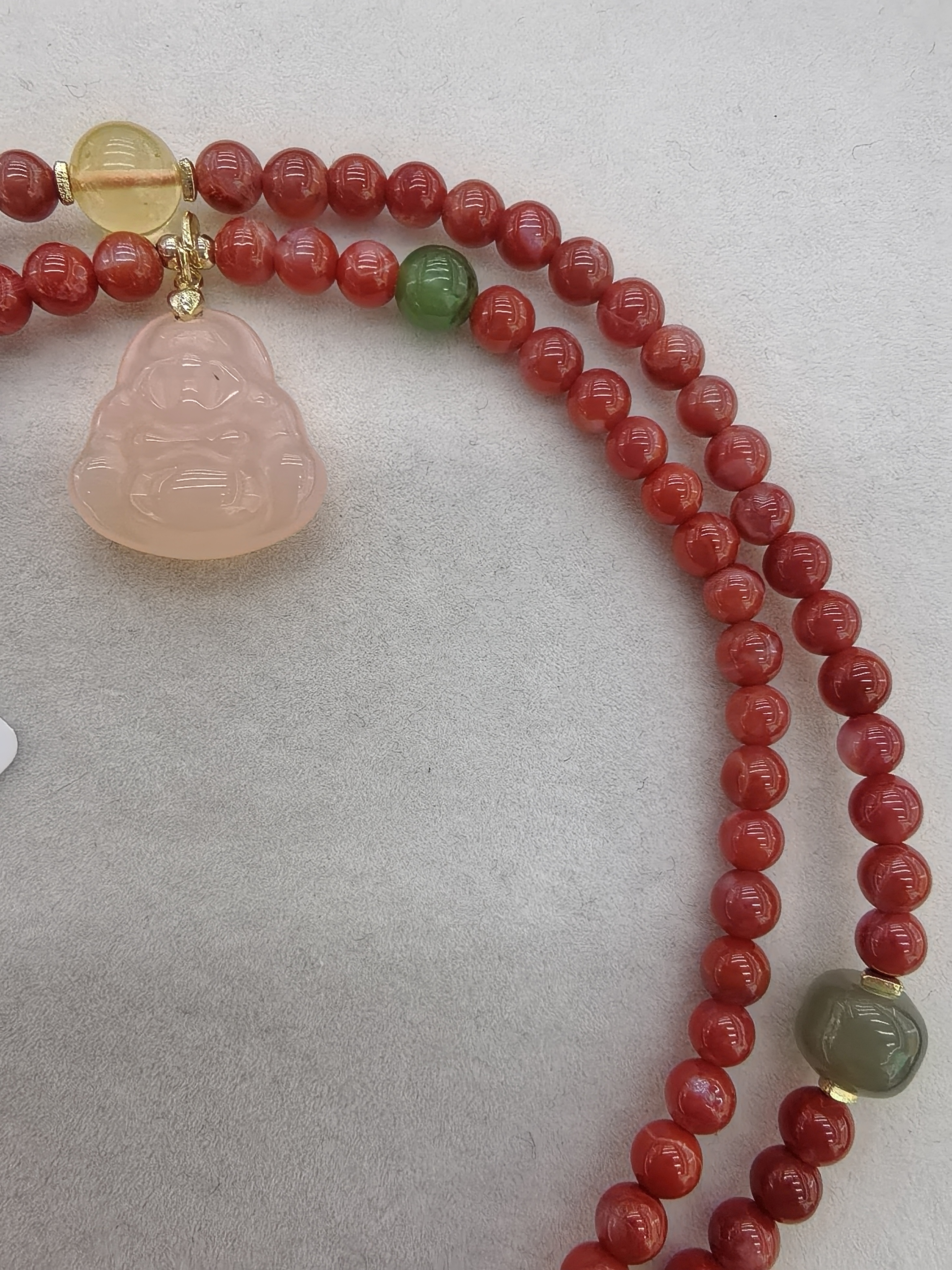 南红天然手串 秋日赤霞，红气养人。南红一抹映天霞，温润如心岁月华细节图