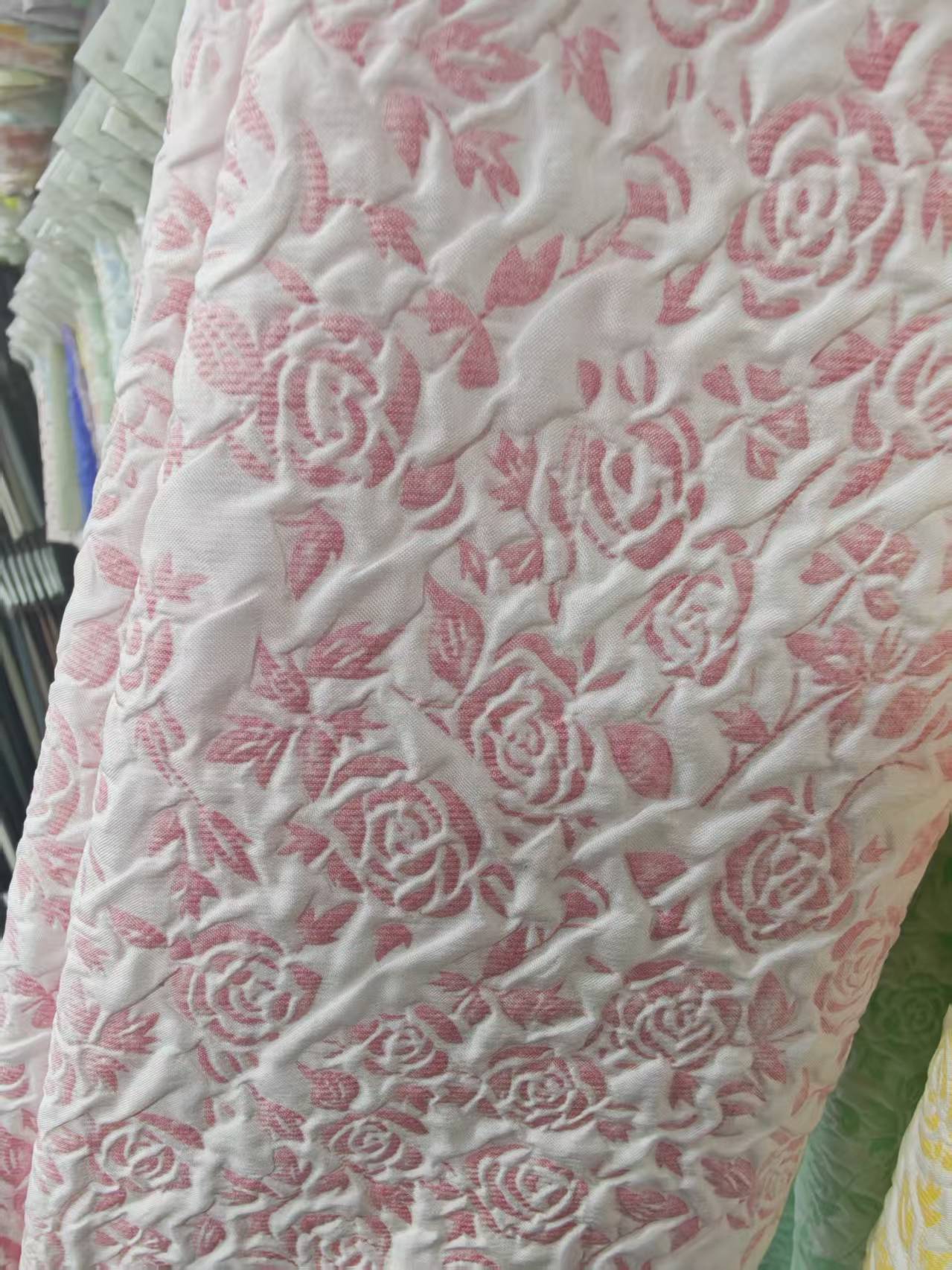 Exquisite small rose-patterned bubble fabric composite fabric for clothing, accessories, pet supplies, bags and accessories Application Scenario
