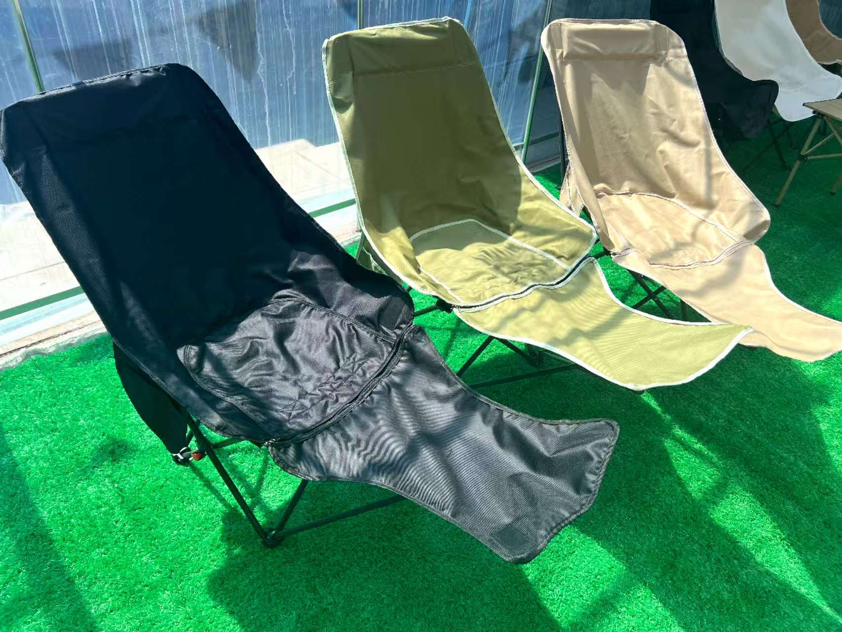 三档调节可躺户外折叠椅露营椅方便折叠方便收纳三色可选