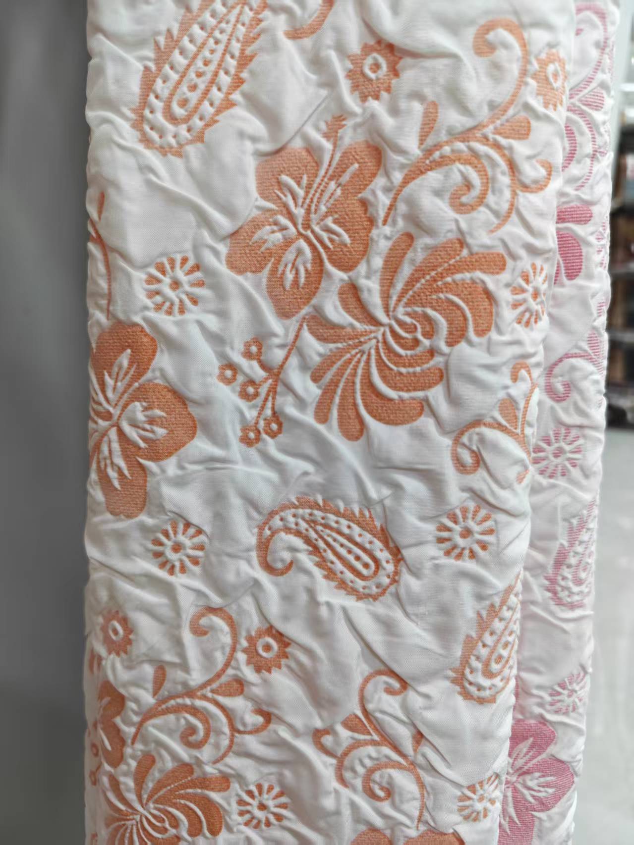 Pezzley floral pattern bubble fabric composite fabric for clothing, accessories, pet supplies, bags and accessories Specification image