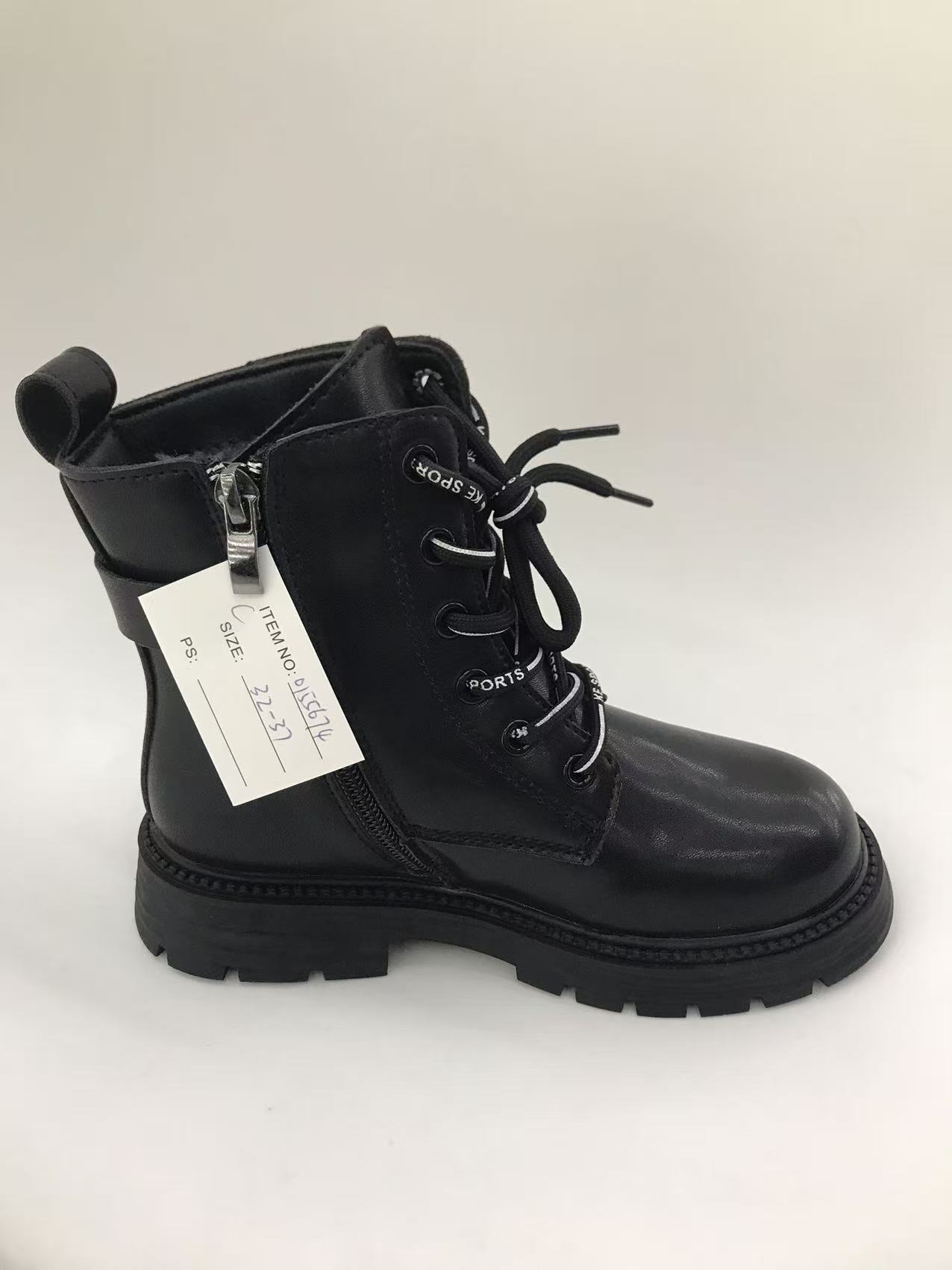 Ethnic style boots, children's shoes, spring and autumn long yellow leather shoes, fashionable and casual ethnic style large-sized boots details Picture