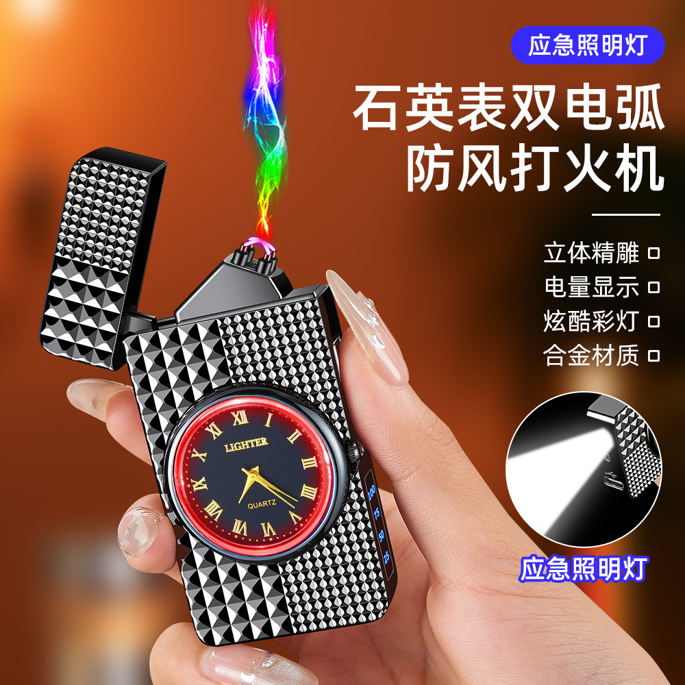 电子打火机/打火机油火机/打火机/指尖陀螺点烟器/手枪打火机产品图