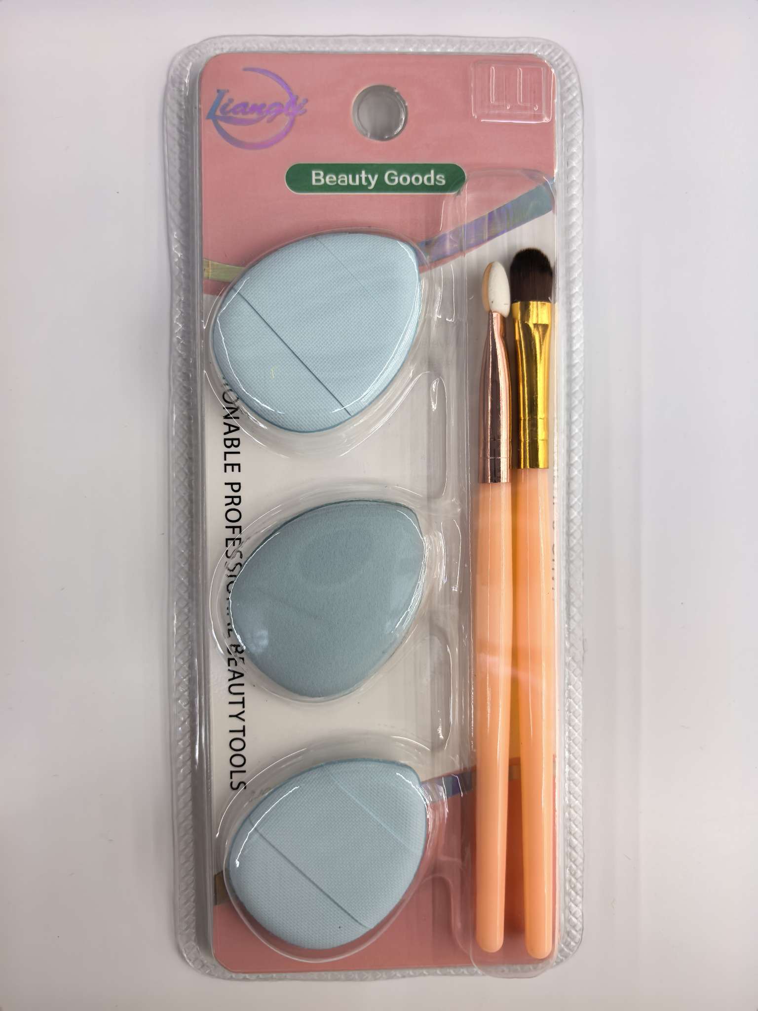 Finger powder puff dry and wet dual-purpose foundation liquid, no powder intake, Little finger air cushion mini version, makeup sponge, finger powder puff, makeup brush, makeup cotton tool set details Picture