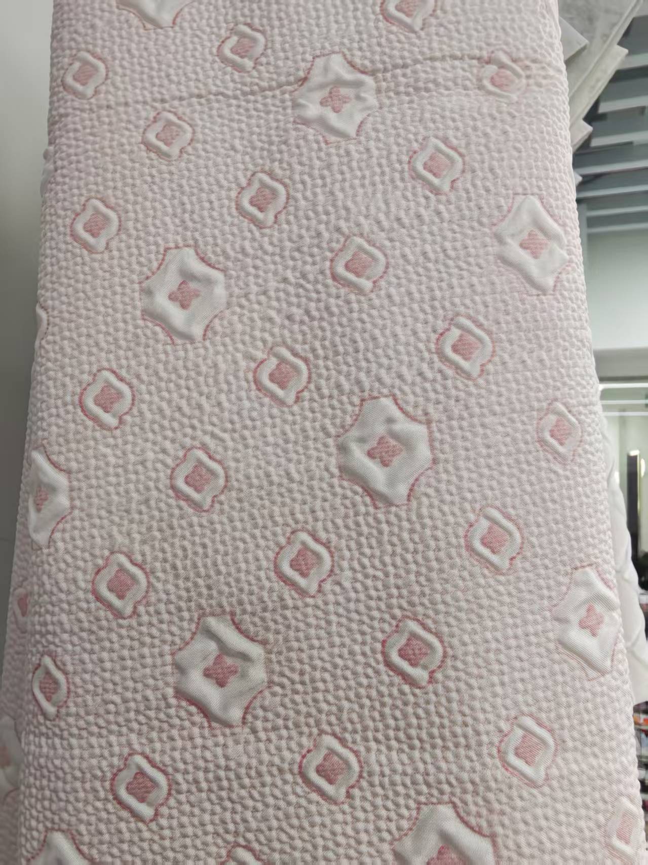 Square-patterned bubble fabric composite fabric for clothing, accessories, pet supplies, bags and accessories Specification image