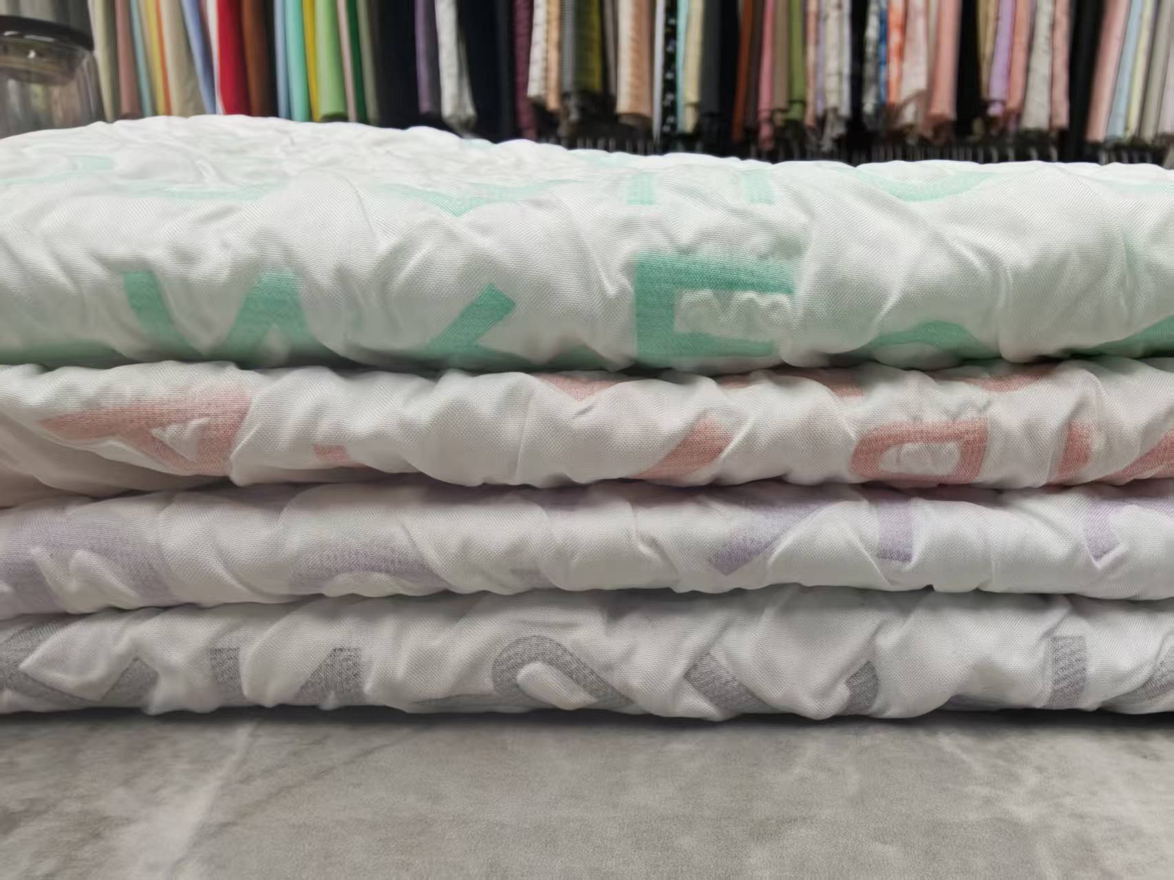 English letter pattern bubble fabric composite fabric for clothing, accessories, pet supplies, bags and accessories