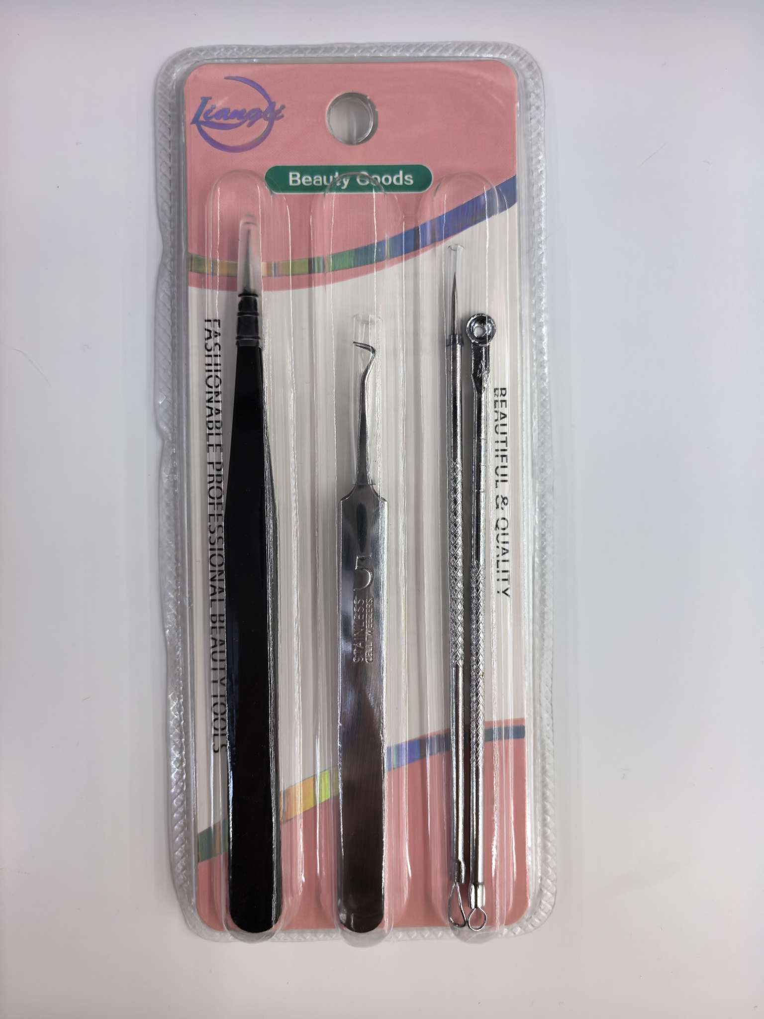 High-precision and high-hardness cell clips, blackhead removal tweezers, stainless steel acne clips, ultra-sharp and fine acne-picking and acne squeezing tools, acne needles, beauty needles Specification image