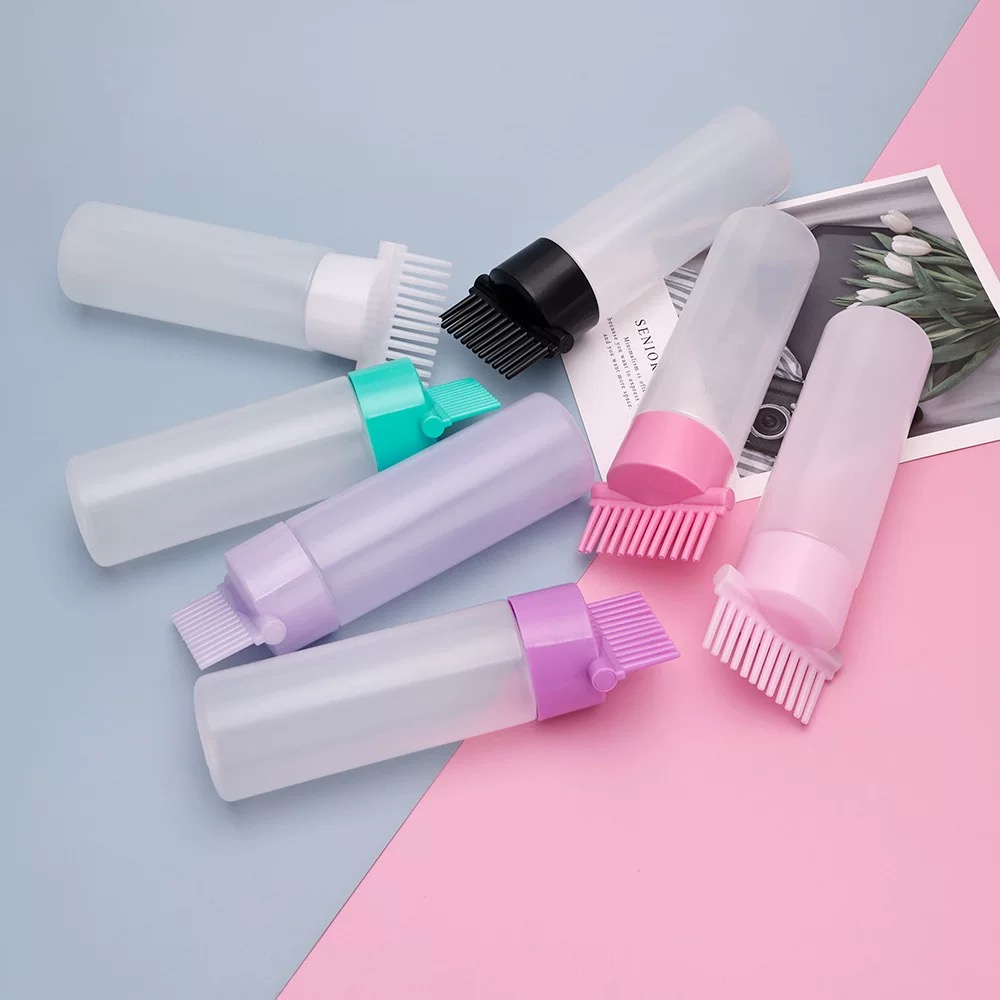 160ML dry cleaning bottle, hair dye bottle, oiling bottle, ointment bottle, toothed hair dye bottle details Picture
