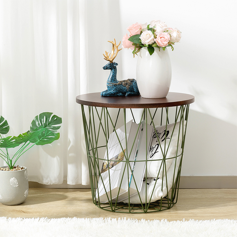 边桌茶几收纳储物桌北欧风格