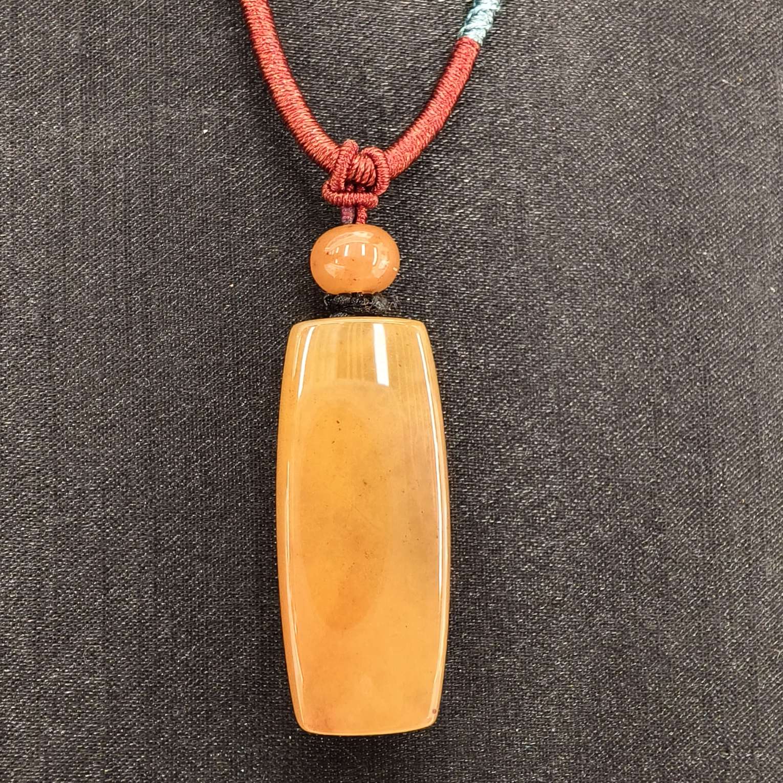 天然原矿南红九紫印吊坠，橙色系吊坠。首饰珠宝珠宝玄学