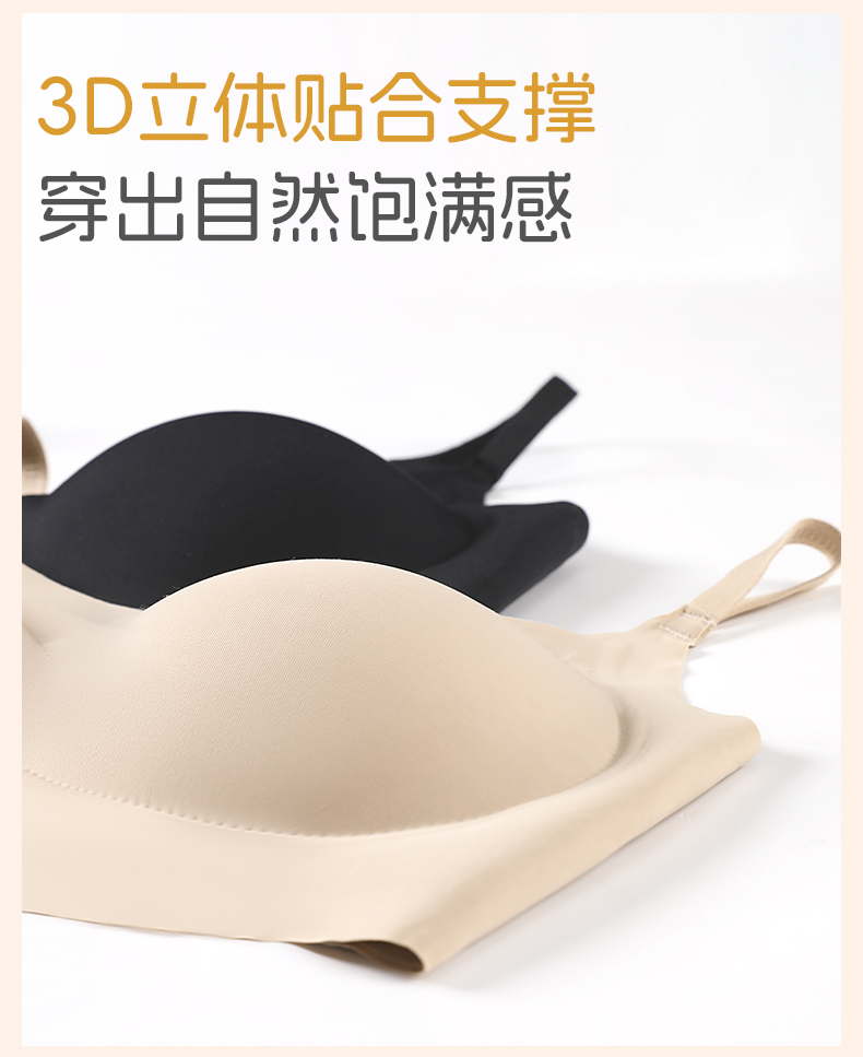 Comfortable and breathable women's underwear, pure cotton without steel rims, thin and sexy bra, sports underwear set, women's basic style detail image 13