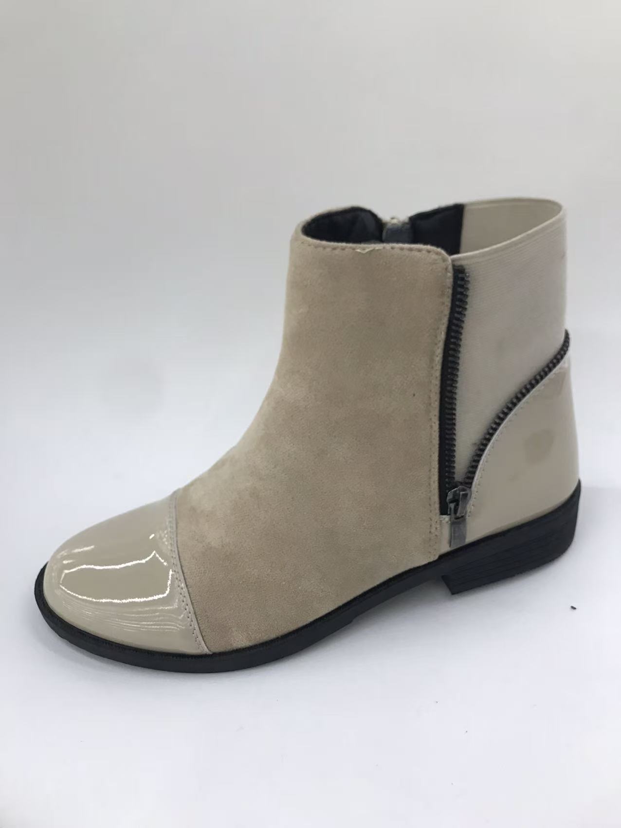 Ethnic-style boots for women in spring and autumn, long yellow leather shoes are fashionable full figure