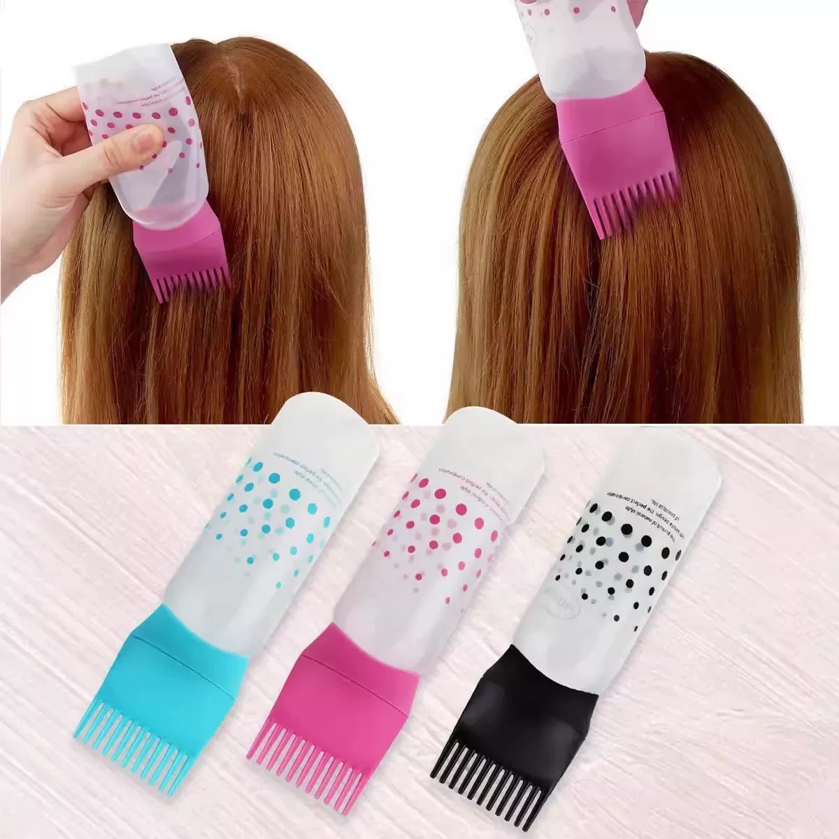 160ML dry cleaning bottle, hair dye bottle, oiling bottle, ointment bottle, toothed hair dye bottle... details Picture