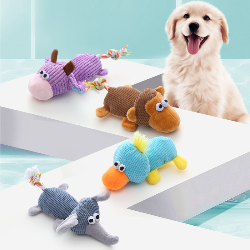 批发亚马逊爆款宠物玩具啃咬结绳尾巴磨牙洁齿自嗨互动玩乐狗玩具