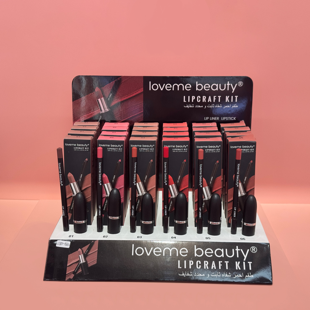Custom 2 in 1 Lipstick Craft Kit-Loveme Beauty & 12 colors
