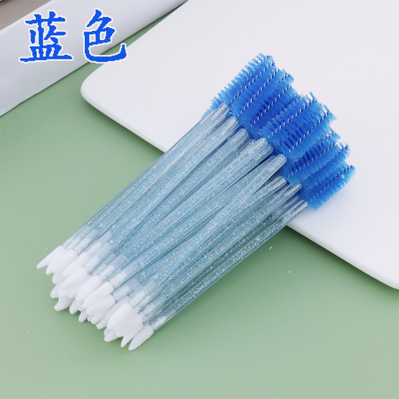 A new disposable dual-head eyelash comb and lip brush, a 50-piece portable brush beauty tool detail image 10