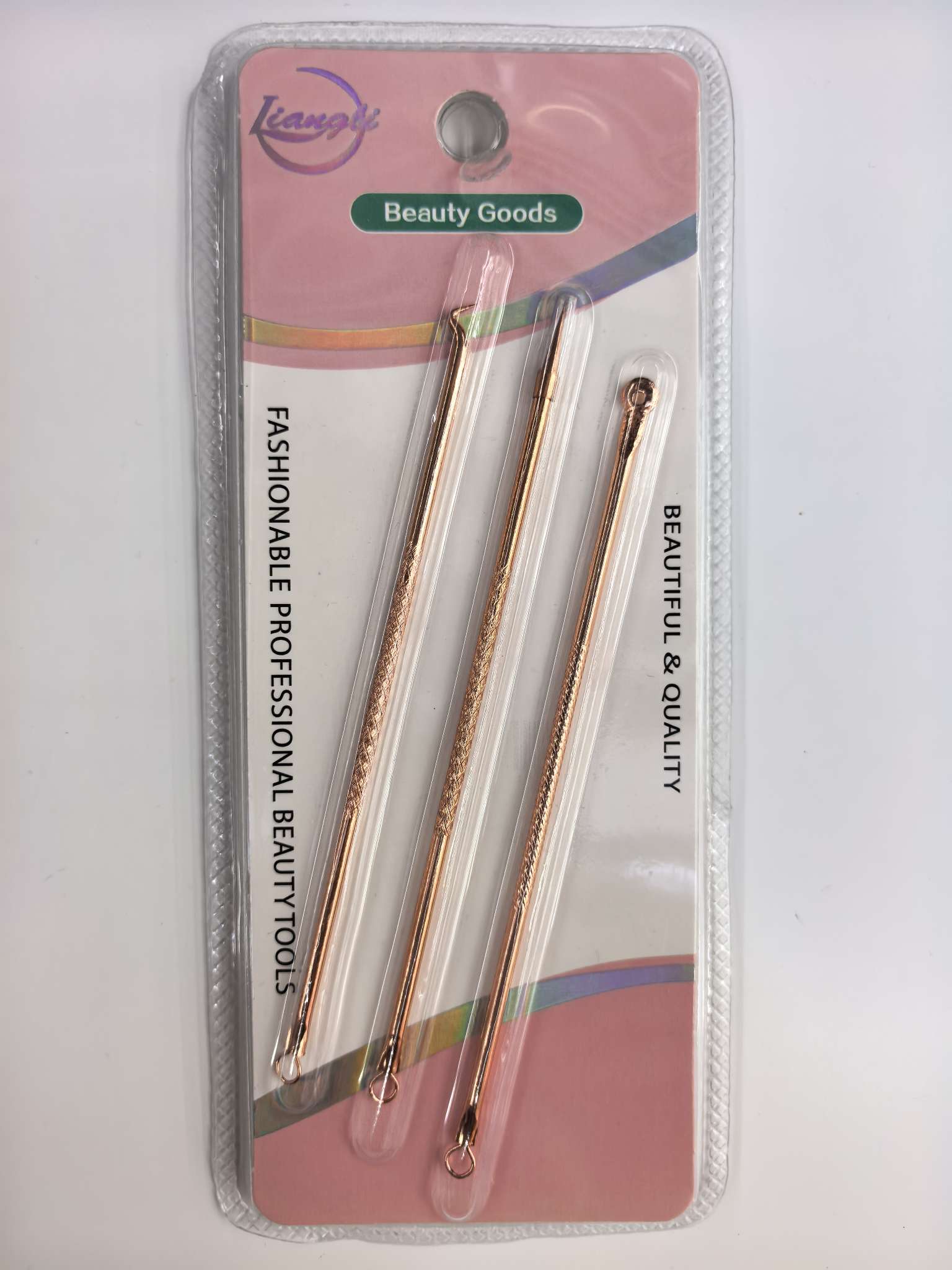 Rose gold powder needle set, stainless steel acne needle, beauty tools, beauty needle agency for blackhead removal Item Picture