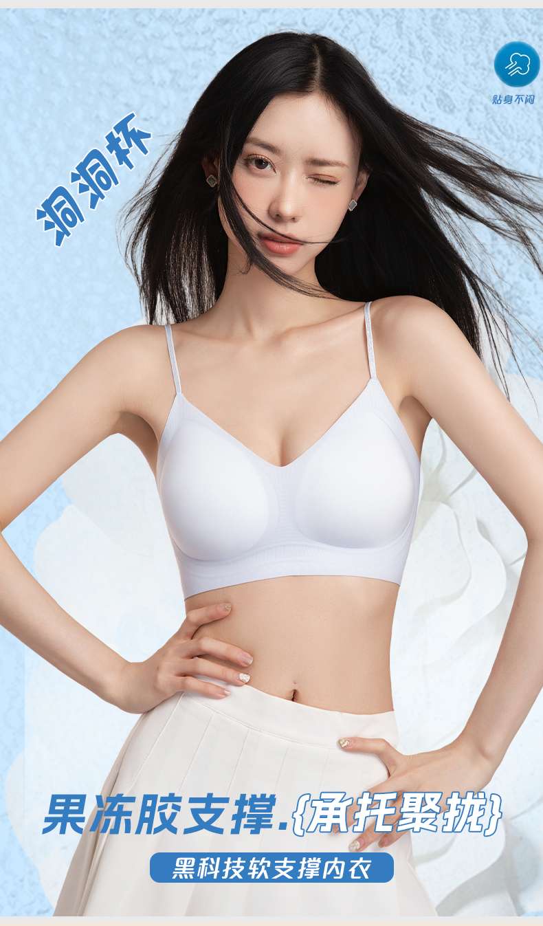 Comfortable and breathable cotton underwear without steel rings, sexy lace bra for women, thin, soft and close-fitting, for daily wear detail image 5