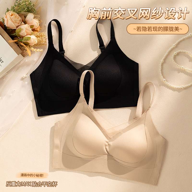 Comfortable and breathable women's underwear, soft without rims, thin and sexy lace basic underwear set, available in multiple colors details Picture