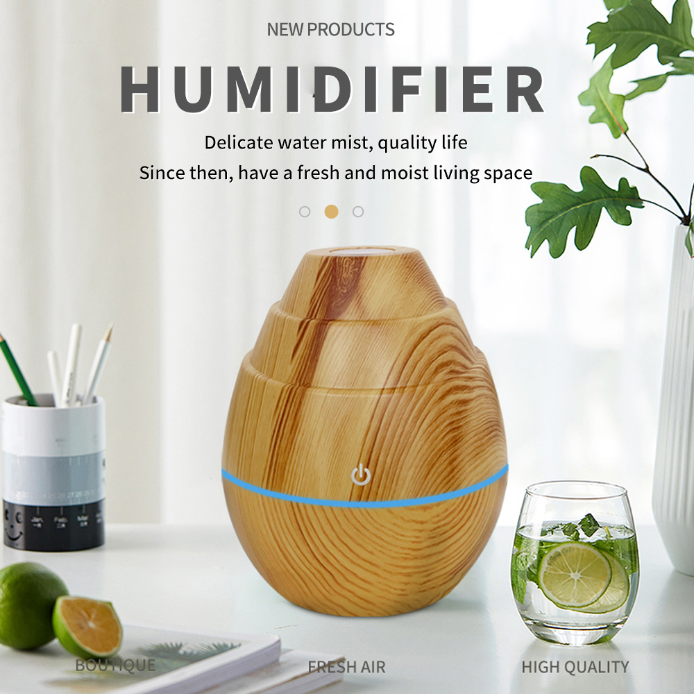 The new type of 076 humidifier, a wood-grain egg-shaped humidifier