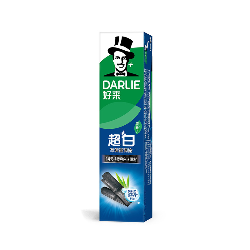 Hao Lai Super White Bamboo Charcoal Deep Cleaning Toothpaste 90g/140g/190g. Bulk purchase discount, one-piece consignment