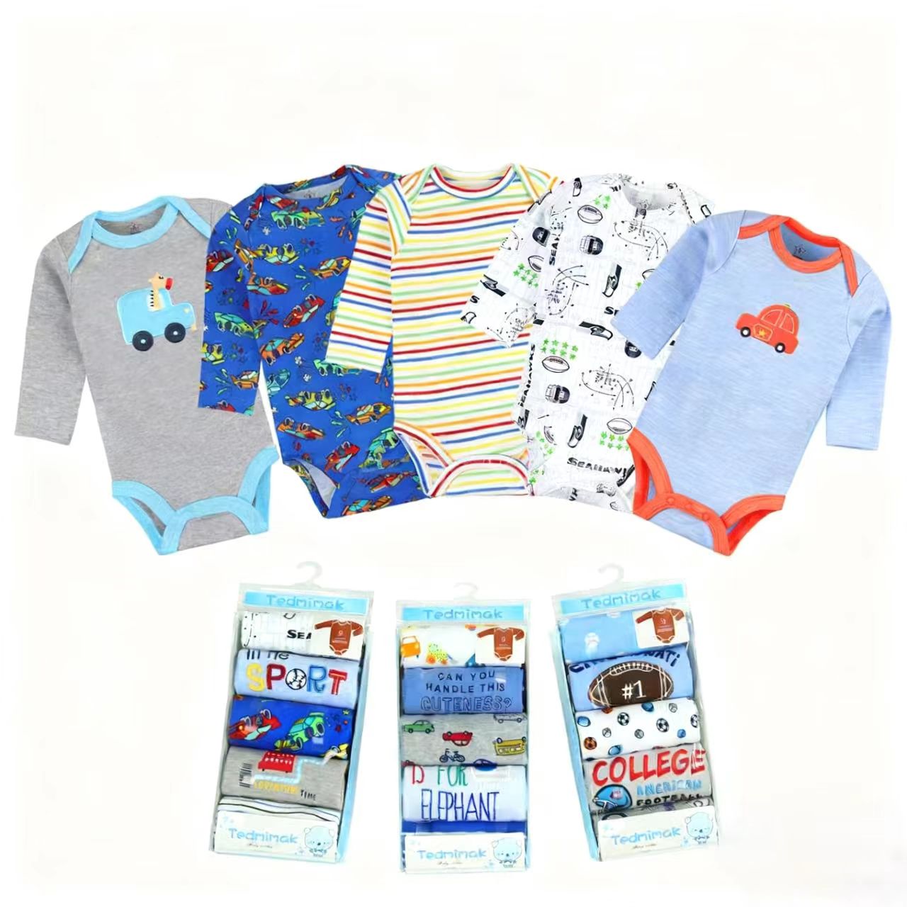 Children's clothing export factory wholesale baby coverings, crawling suits, Katha suits, autumn and winter boys' and girls' one-piece suits Item Picture