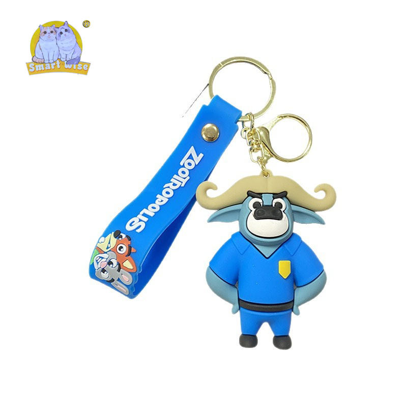 卡通疯狂动物城钥匙扣挂件可爱朱迪尼克狐钥匙链男女包包小饰品详情图5