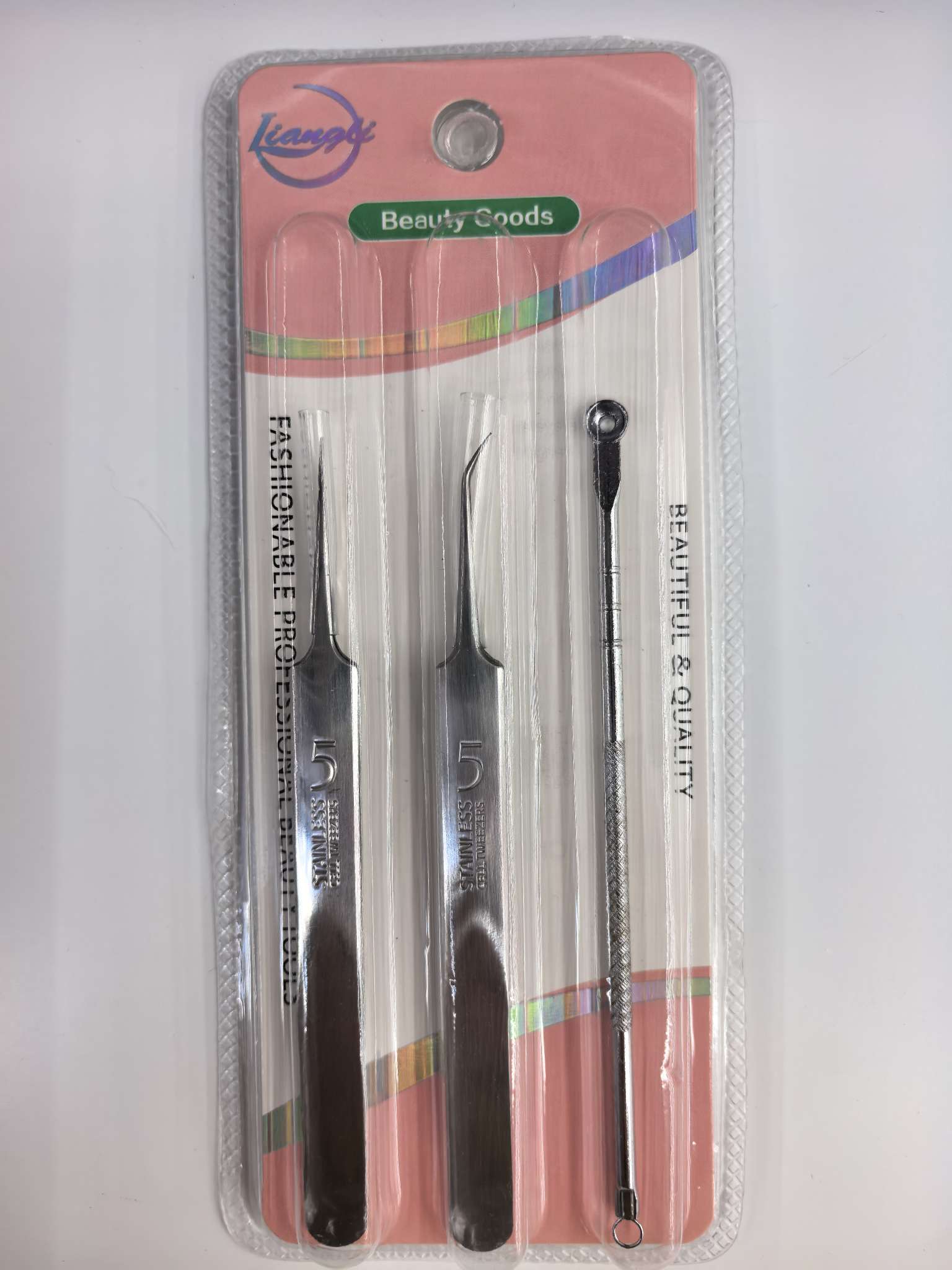 High-precision and high-hardness cell clips, blackhead removal tweezers, stainless steel acne clips, ultra-sharp and fine acne picking and squeezing tools, acne needles, bowl needles