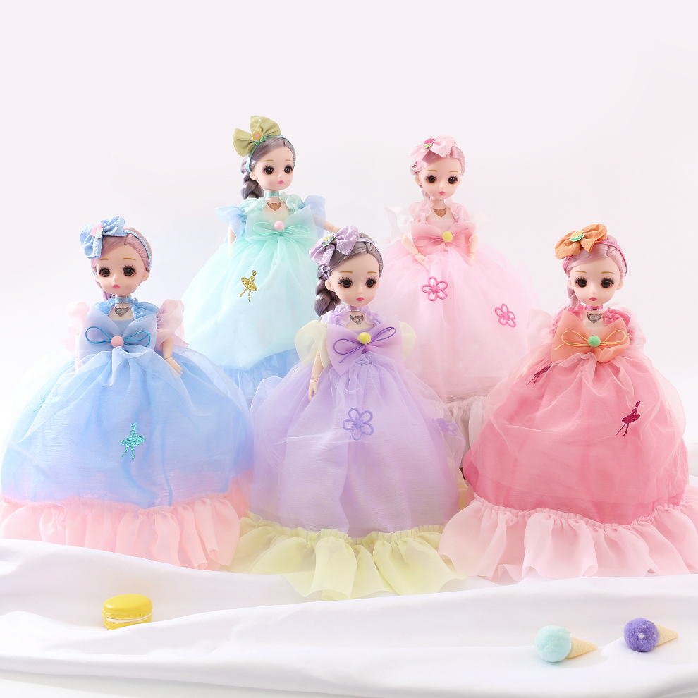 Barbie doll wedding dress, princess set, girl birthday gift, children's toys, doll, single doll wholesale