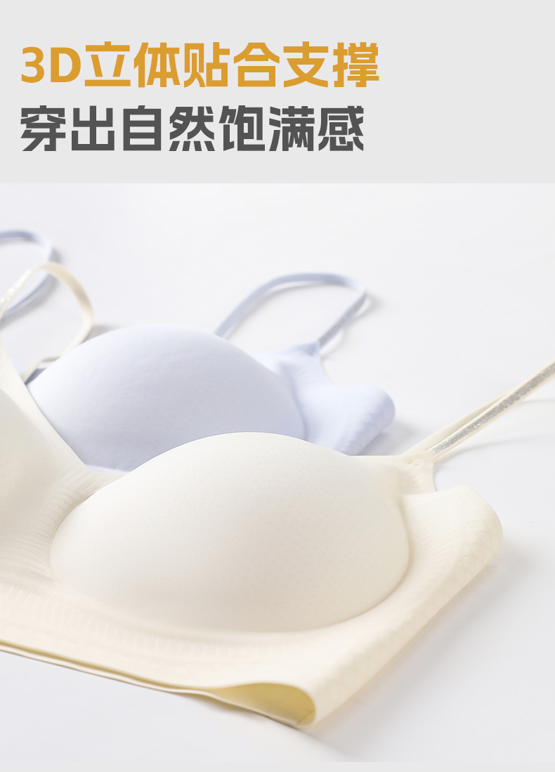 Comfortable and breathable cotton underwear without steel rings, sexy lace bra for women, thin, soft and close-fitting, for daily wear detail image 13