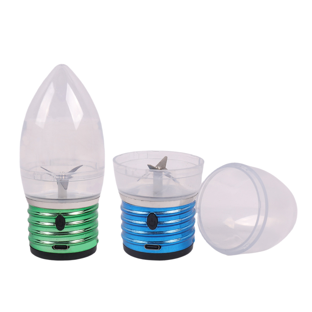 新款灯泡造型电动磨烟器 创意USB充电灯泡电动研磨器碎烟器详情6