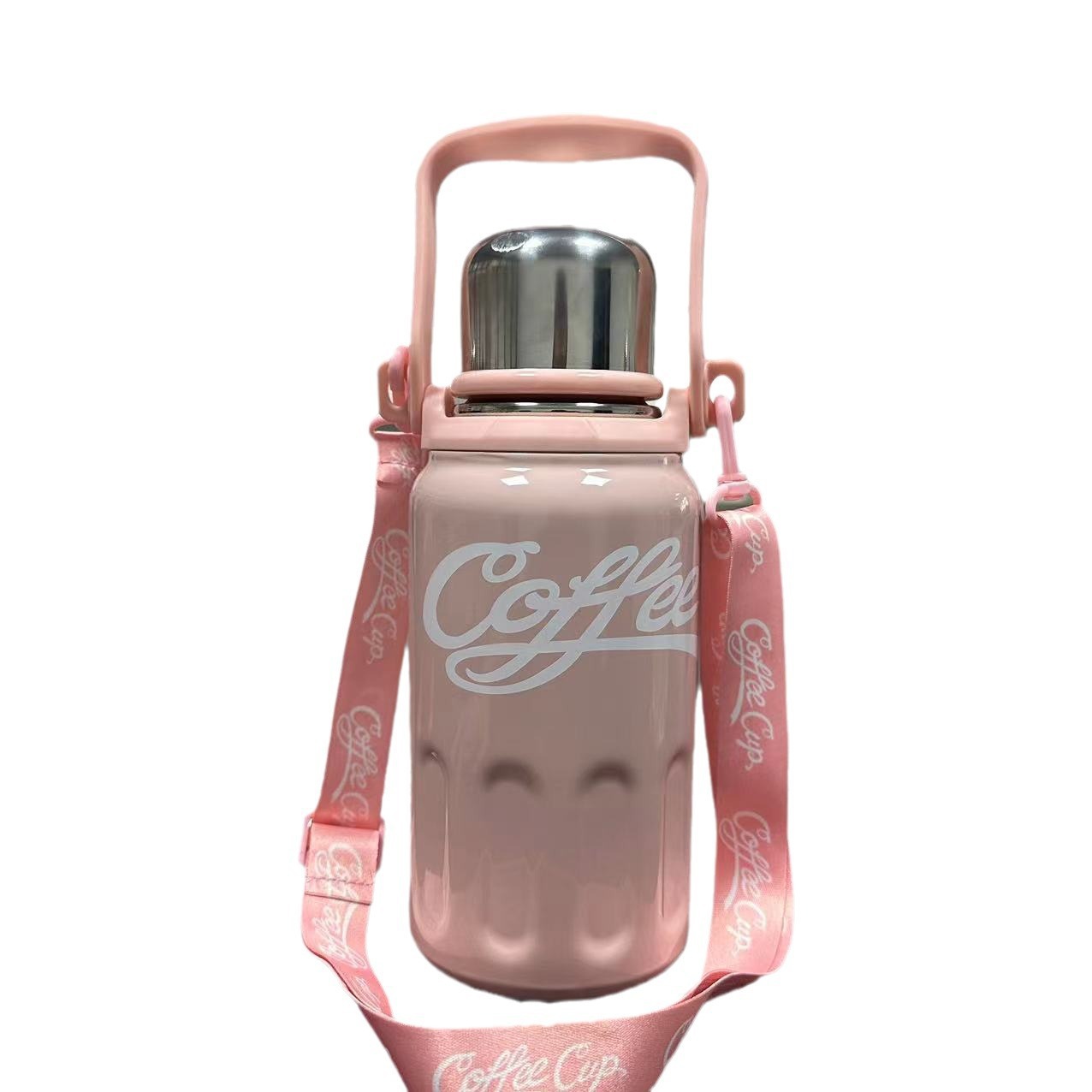 Coca-Cola insulated cup, large-capacity water bottle, 316 stainless steel creative water cup, coffee cup, cola cup, sling cup Item Picture