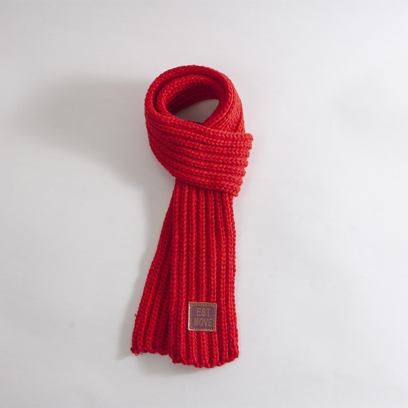 Wholesale autumn and winter children's hats, scarves, gloves, three-piece sets, winter warm and fleece, little bear red woolen caps for boys and girls details Picture