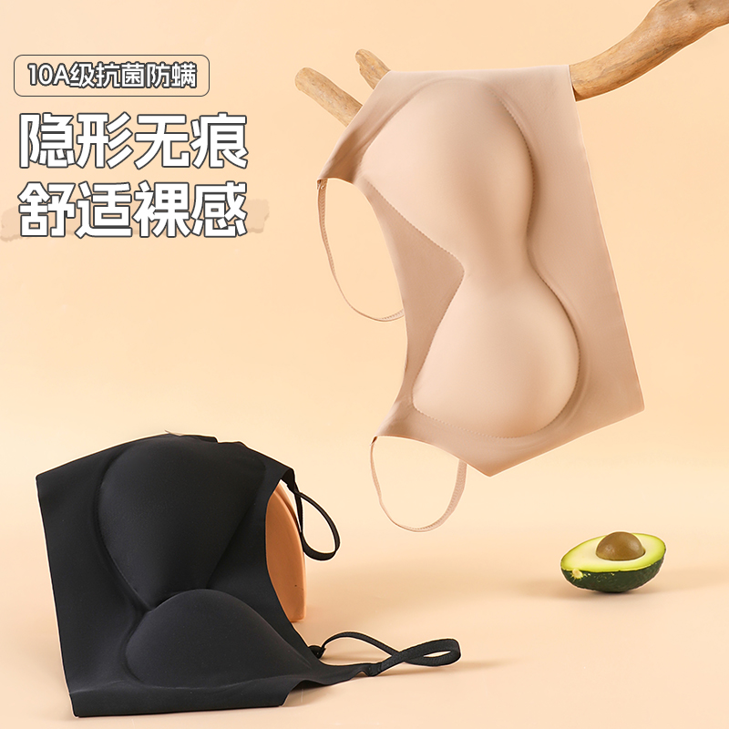 Comfortable and breathable women's underwear, pure cotton without steel rims, thin and sexy bra, sports underwear set, women's basic style