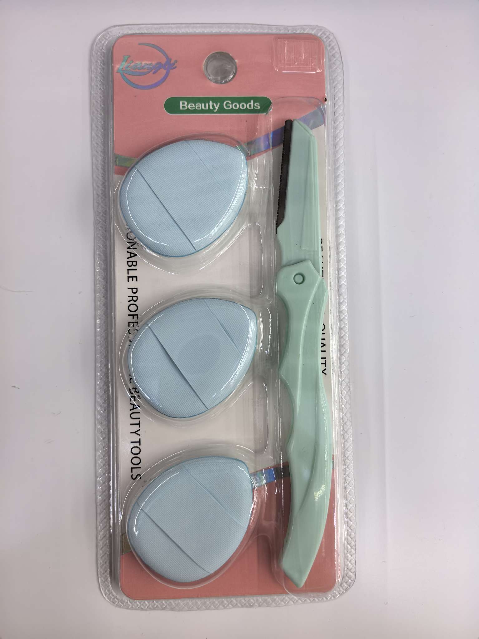 Finger powder puff dry and wet dual-purpose foundation liquid, no powder intake, little finger air cushion mini version makeup sponge, fingertip powder puff folding eyebrow shaping tool