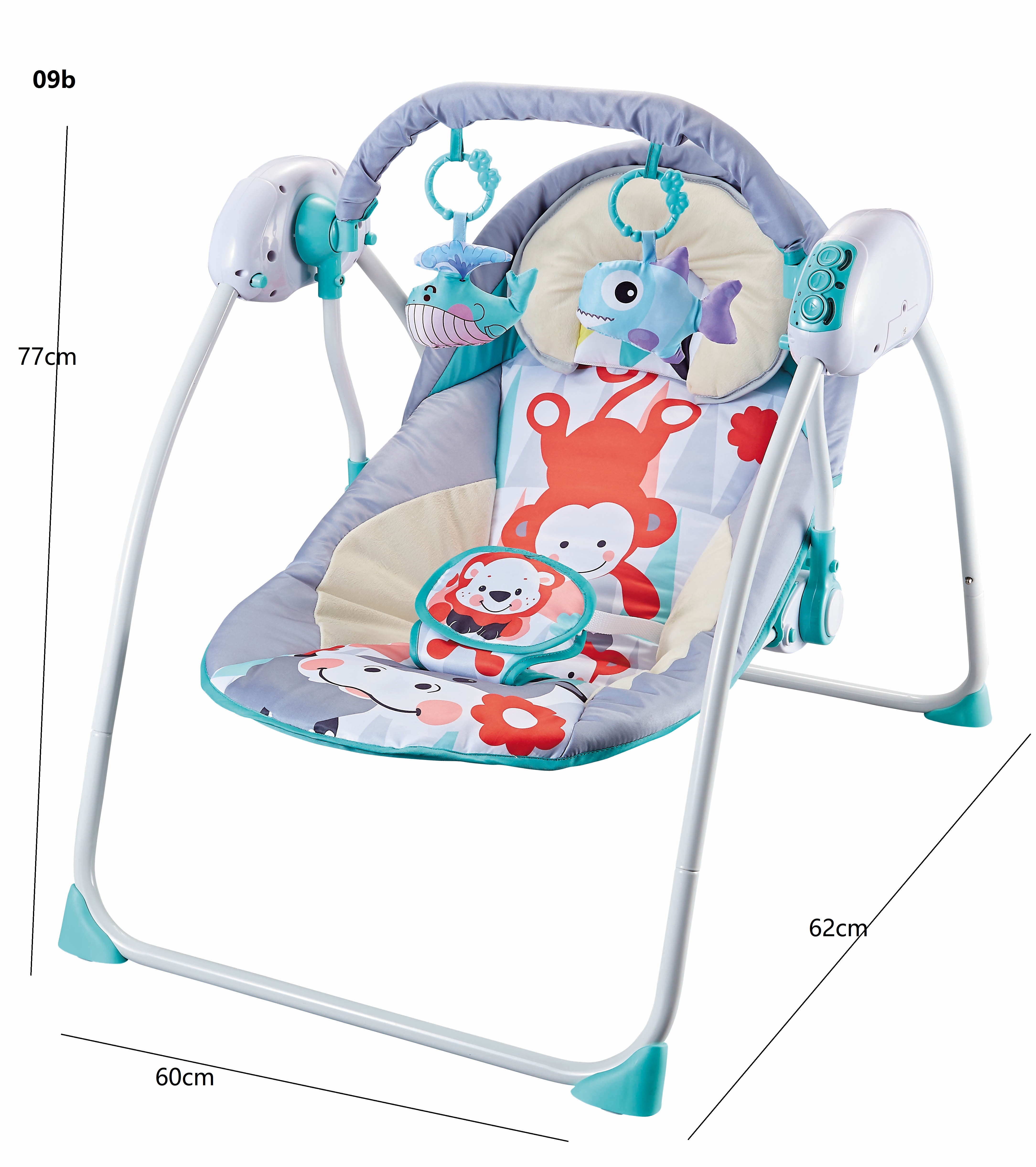 Baby electric rocking chair, cradle, baby comfort lounge chair, large rocking chair, remote control swing, cradle bed, lullaby rocking bed Application Scenario