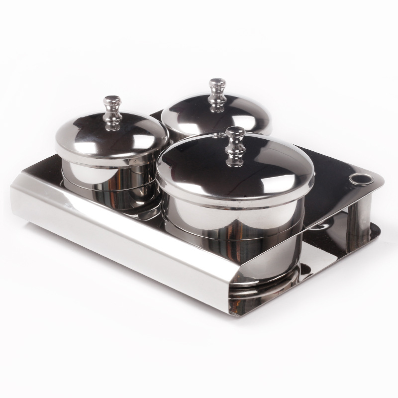 New nail art stainless steel cup 3-piece set, stainless steel cup, stainless steel liquid cup, crystal liquid cup, disinfection cup details Picture