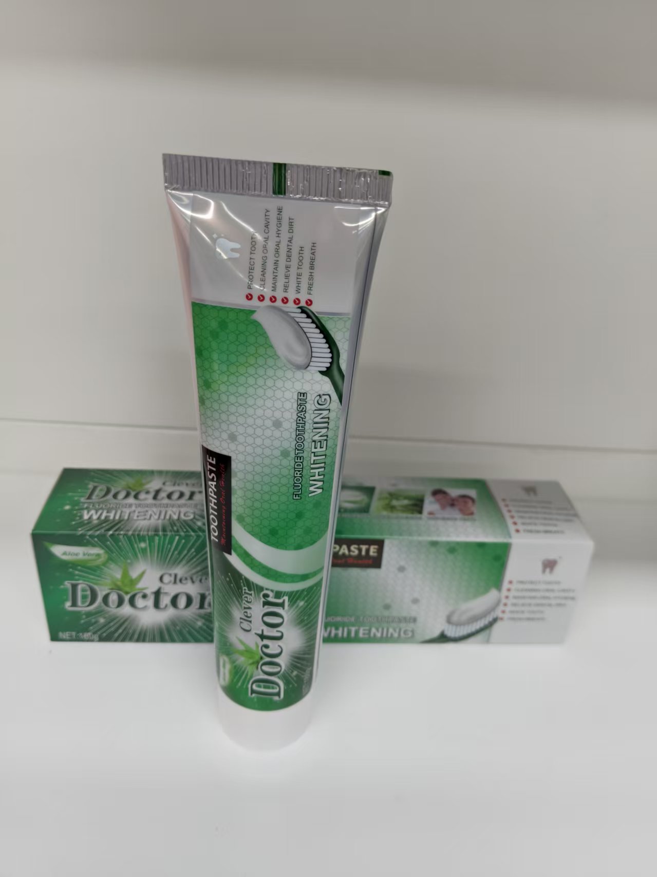 maxi Limpio 180g Aloe Vera Double Mint Toothpaste Protective Toothpaste Adult Toothpaste Wholesale Daily necessities Specification image