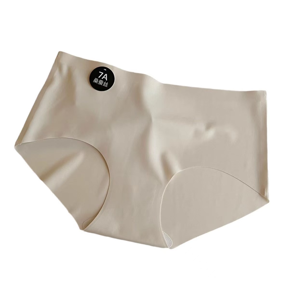 7A seamless sexy Underwear for women, antibacterial crotch, 7A mulberry silk for girls, no hip pinching for sports and yoga, ice silk mid-waist shorts, women's adhesive seamless underwear, fun women's underwear Item Picture