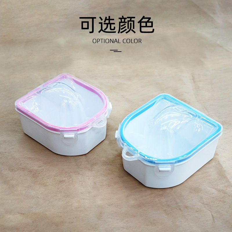 Nail care hand-soaking bowl, double-layer hand-washing bowl for nail care, nail soaking water disinfection bowl, nail removal hand-soaking bowl basin detail image 2