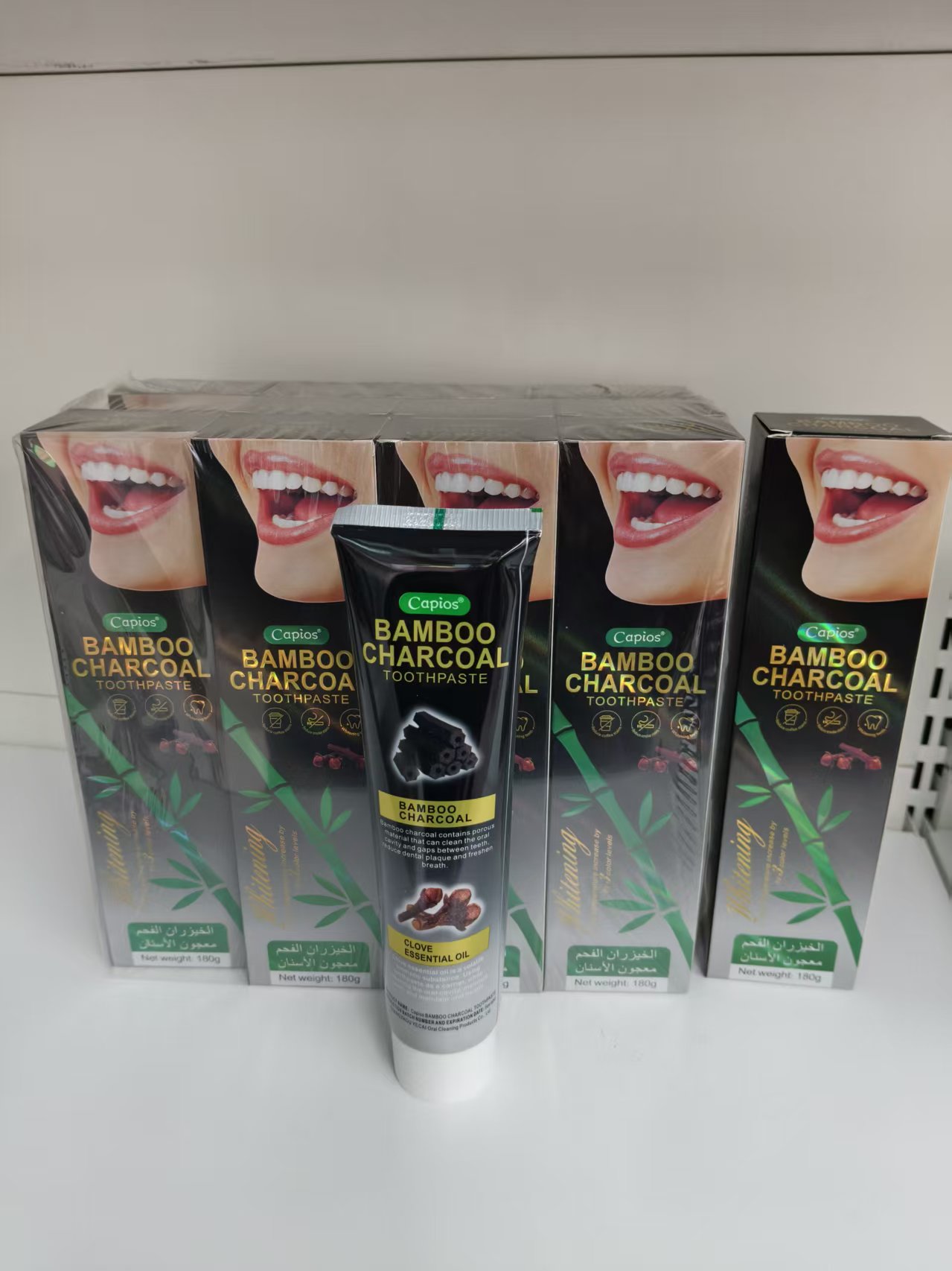 maxi Limpio 180g bamboo charcoal large capacity toothpaste Adult toothpaste wholesale daily necessities