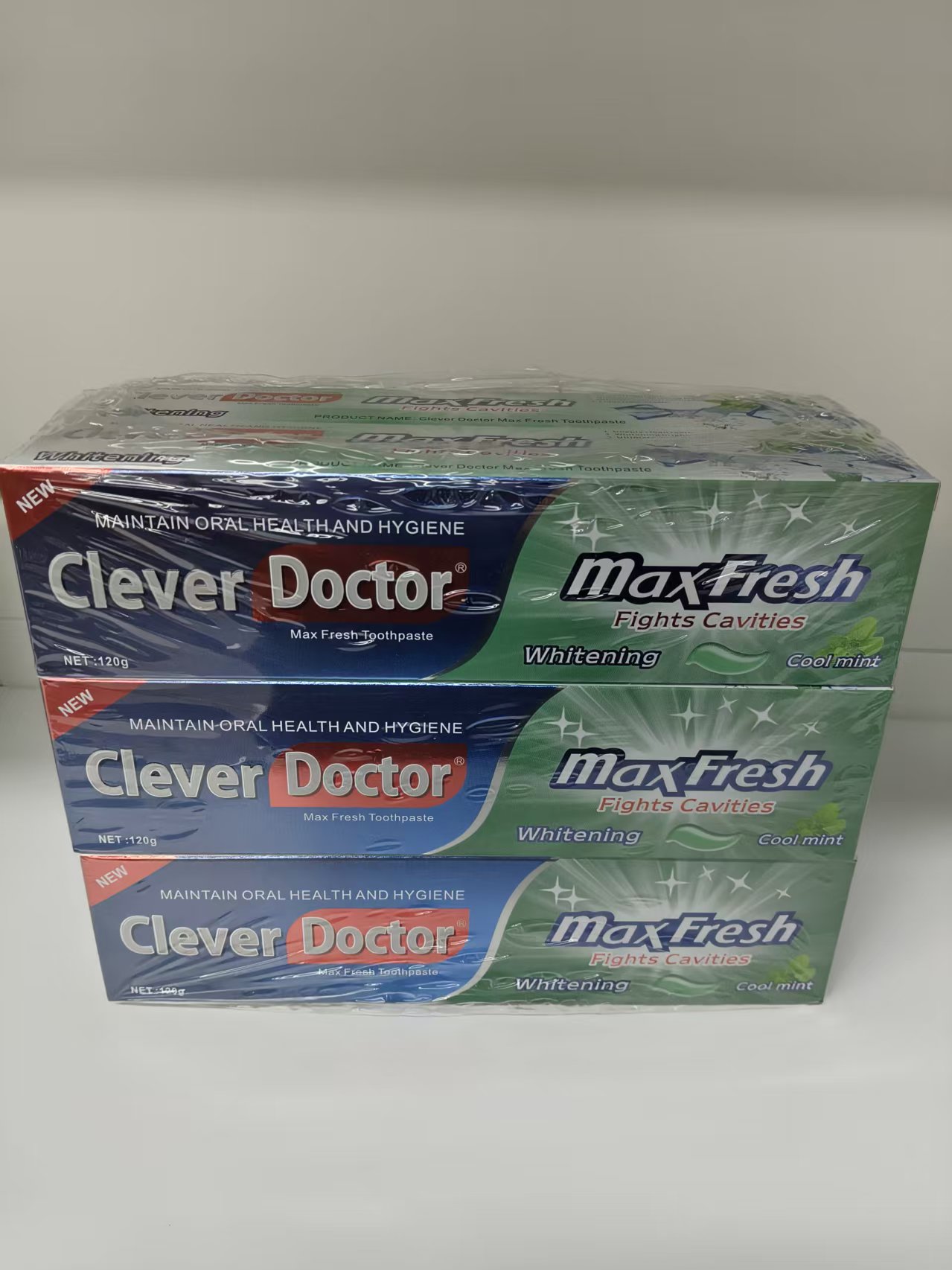 maxi limpio120g牙膏冰爽薄荷牙膏水晶膏体成人牙膏出口日用品