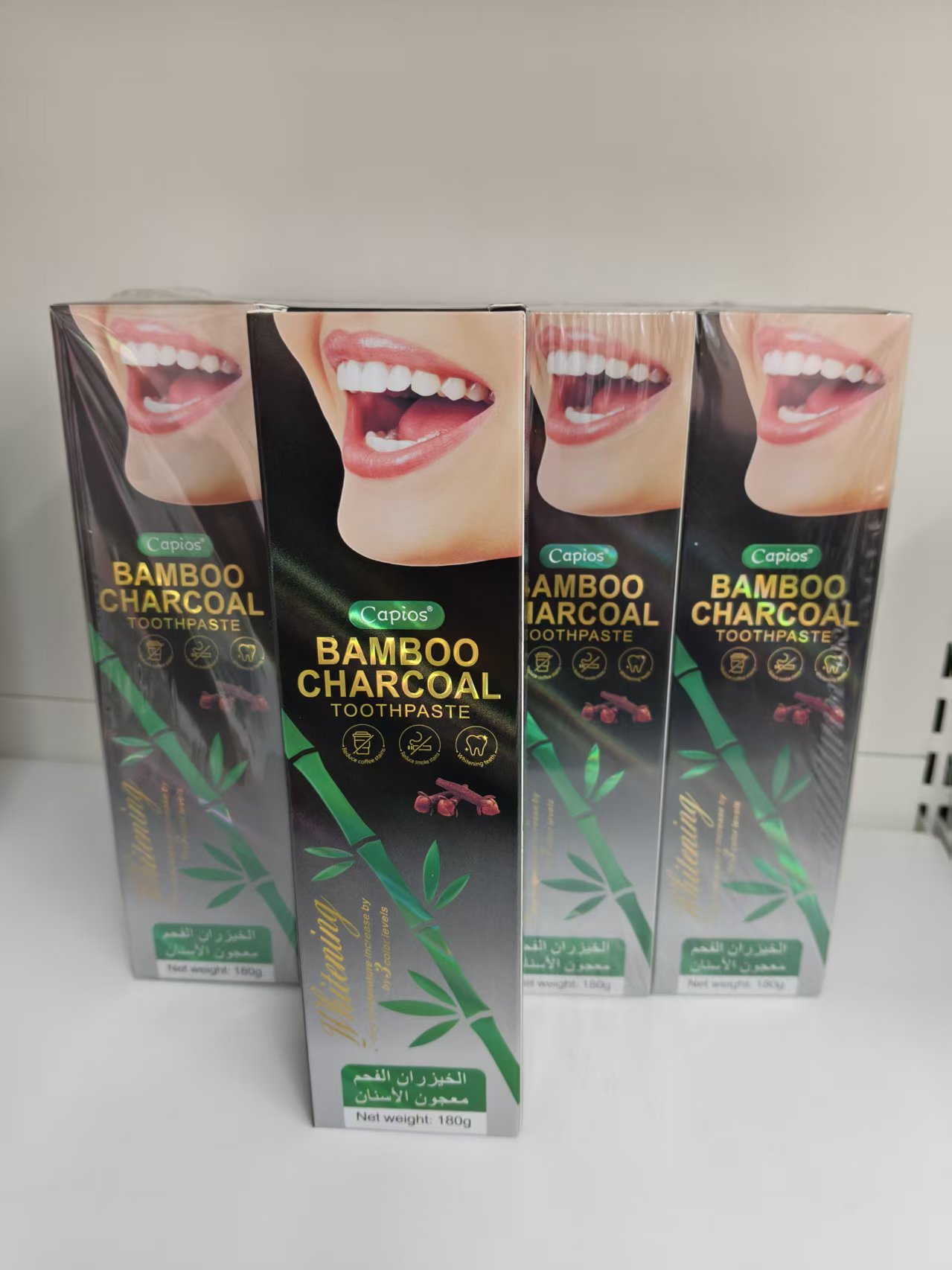 maxi Limpio 180g bamboo charcoal large capacity toothpaste Adult toothpaste wholesale daily necessities Item Picture